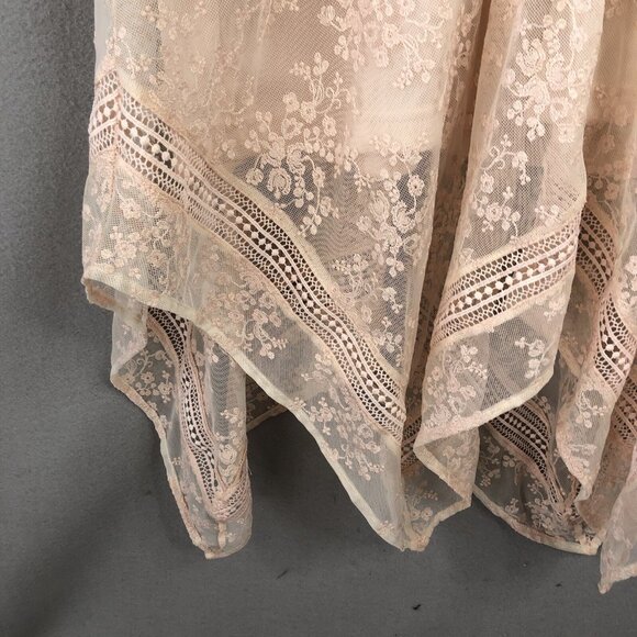 BAE Dress Womens M Pink Blush Lace Cottage Core Fairy Feminine Victorian NEW - Picture 14 of 16